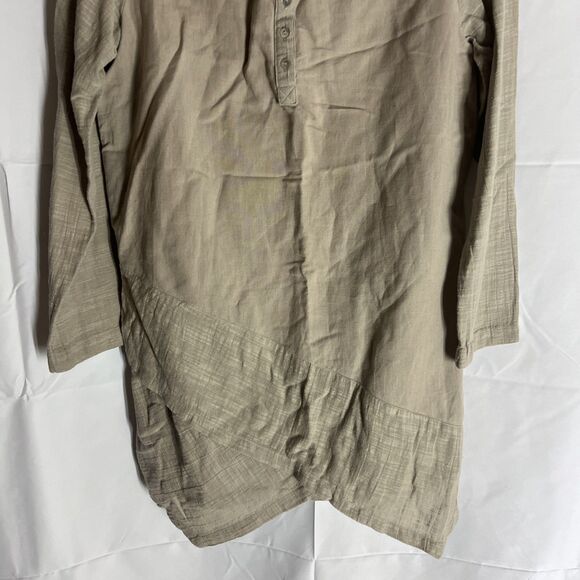 SOFT SURROUNDINGS Linen Cotton Button Up Top Women's Sz XS Resort Boho - Picture 3 of 13